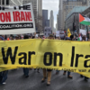 NoWar-on Iran banner